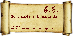 Gerencsér Ermelinda névjegykártya